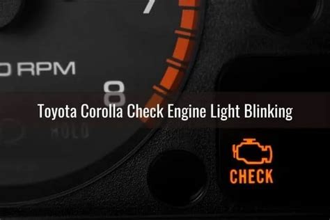 Check Engine Light Toyota Corolla