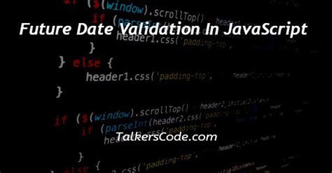 check future date in javascript