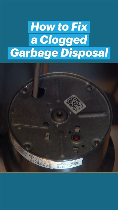 Check Garbage Disposal For Clog