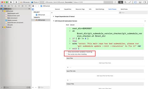 check git submodule version