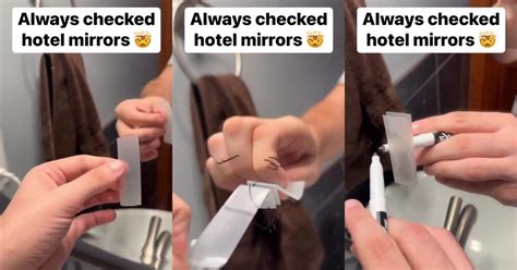 Check Hotel Mirrors With Toothpaste