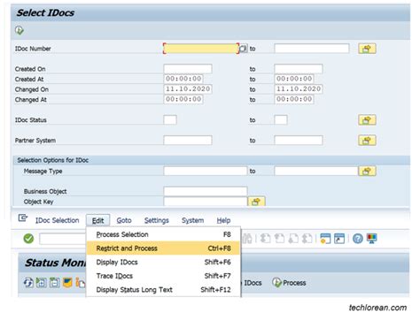 Check Idoc Error Sap