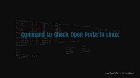 check if server port is open linux