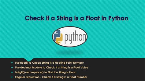 check if string is float