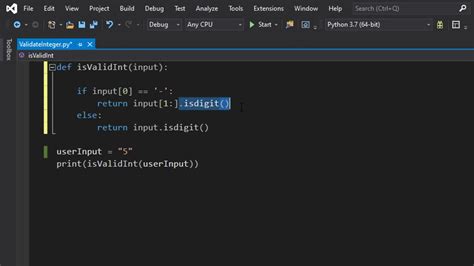 check if string is integer