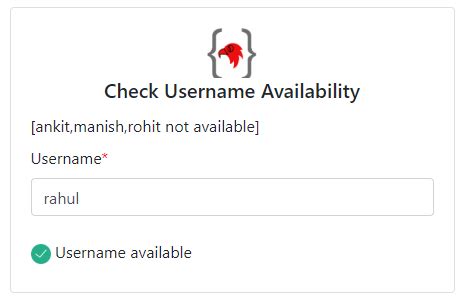 check if username is available