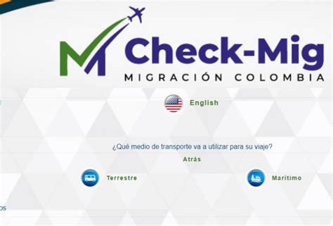 check in migration colombia