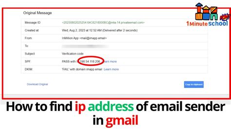 check ip from email