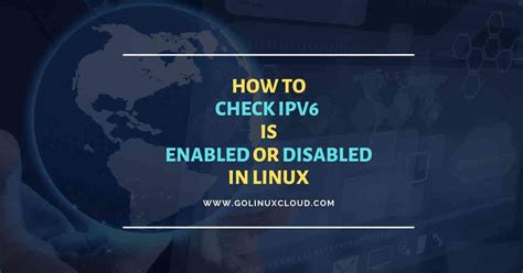 check ipv6 status linux