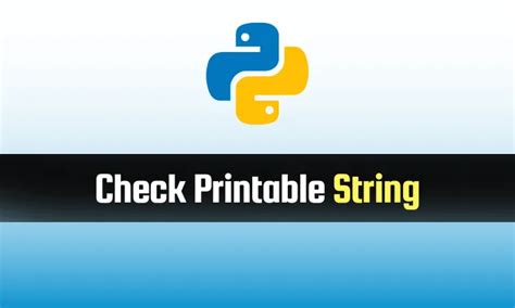 Check Is Printable Python