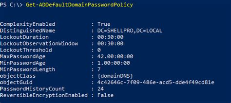 check local password policy powershell