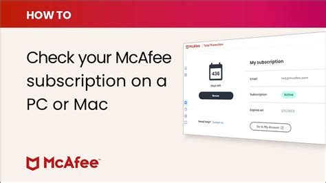 check my mcafee subscription