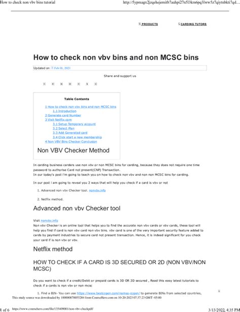 Check Non Vbv Bin