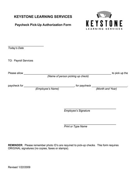 check pick up form template