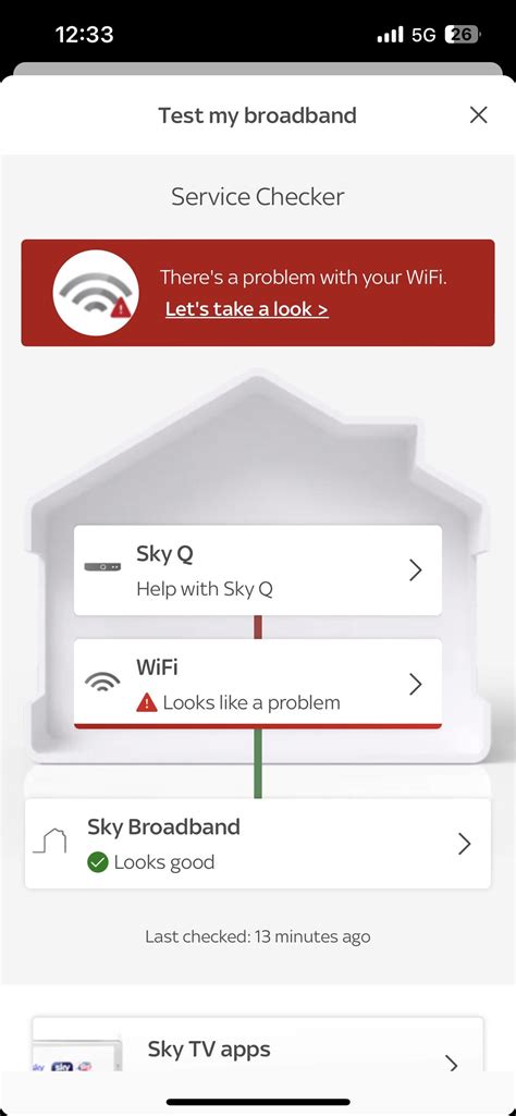 check sky internet problems in my area
