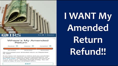 check status of amended tax return irs refund
