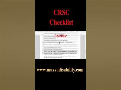 check status of crsc application