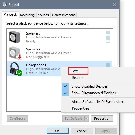 check the volume settings on your headphone