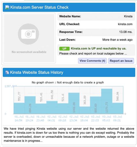 Checking if a streaming website is down or experiencing server issues