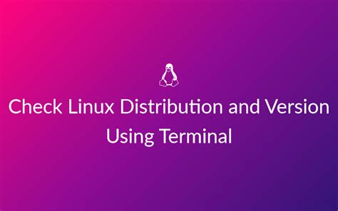 Check Which Distribution Linux