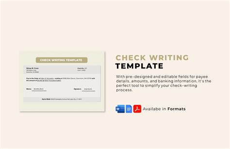 Check Writing Generator