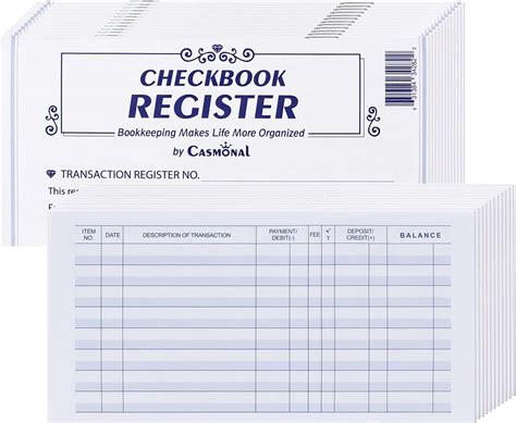 Checkbook Check Registers