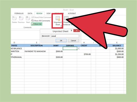 Checkbook Formula In Excel