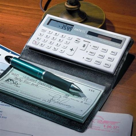 Checkbook Holder With Calculator