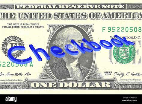 Checkbook Of One Dollar Bills