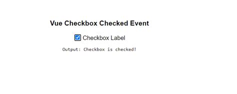 checkbox events vue