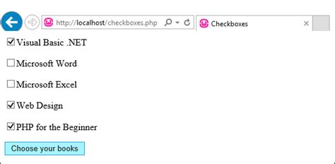 Checkbox Html Php