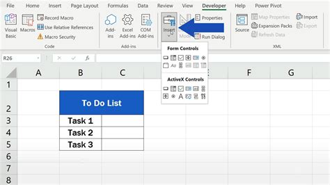 Using Checkbox in Excel