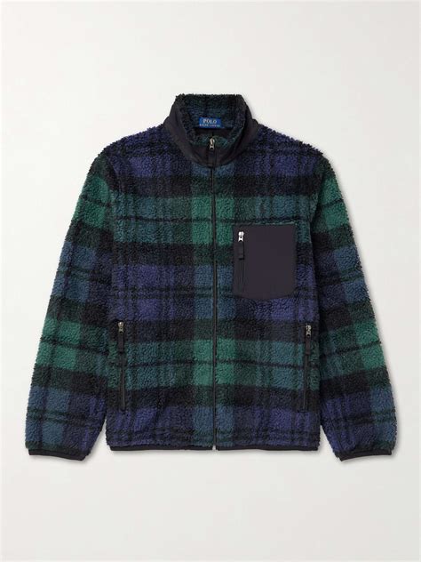 Checked Fleece Jacket Mens