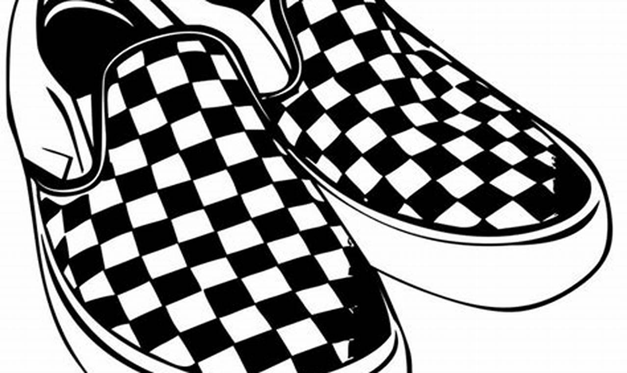Unlock Your Creativity with Checkered Vans Coloring Pages