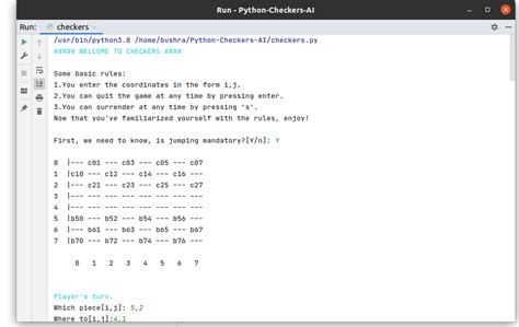Checkers Python Code