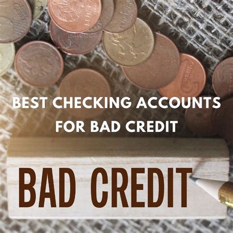 checking accounts for bad credit