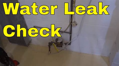 Checking For Leaks In House