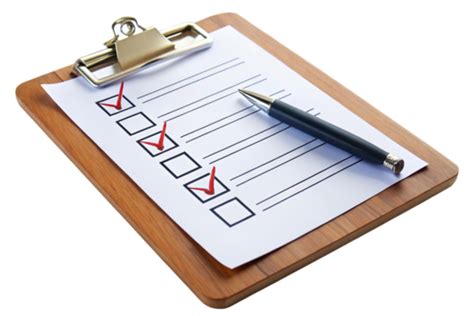checklist clipboard