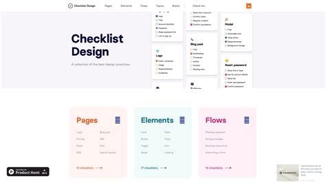 creative checklist design
