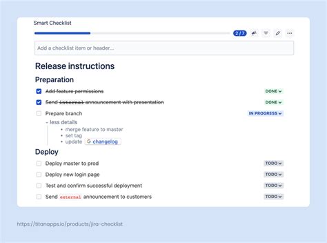 Checklist In Jira Description