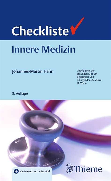 Checkliste Innere Medizin JohannesMartin Hahn Buch kaufen Ex Libris