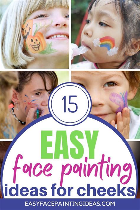 cheek simple small face paint ideas