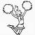 cheer leader coloring pages