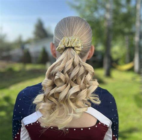 cheer low ponytail