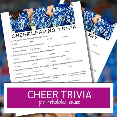 Cheerleader Quiz