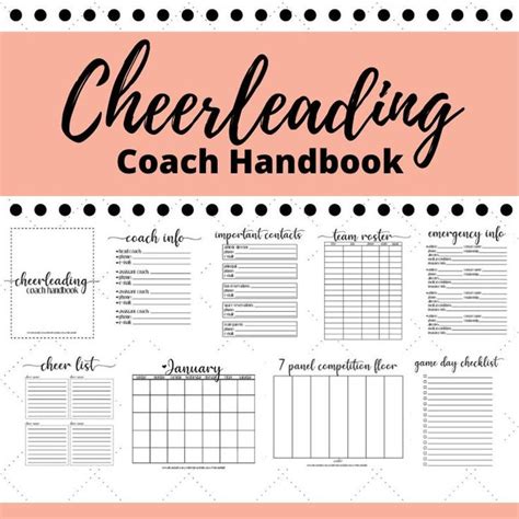 Cheerleading Coach Printables Printable Word Searches