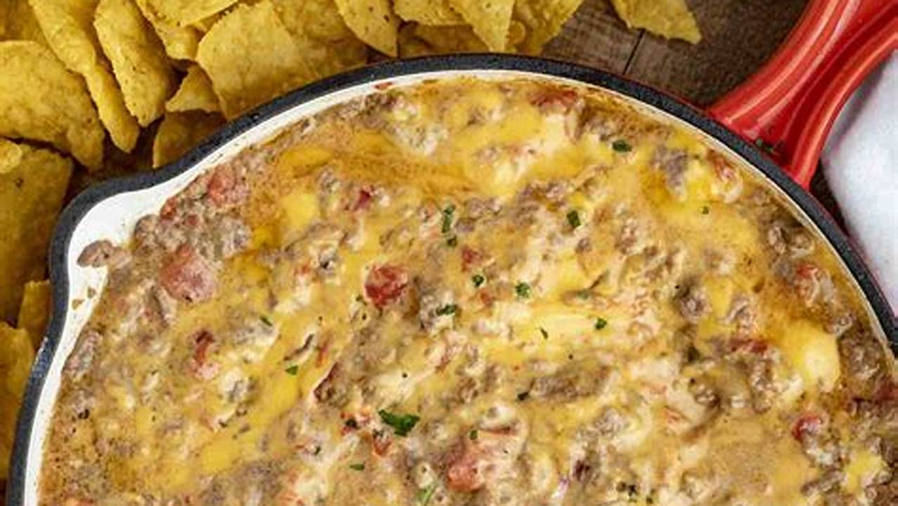 cheese dip with hamburger meat recipe