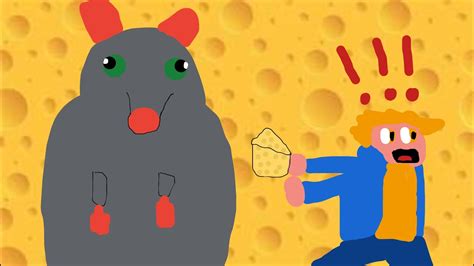 Cheese Escape Rat Drawing