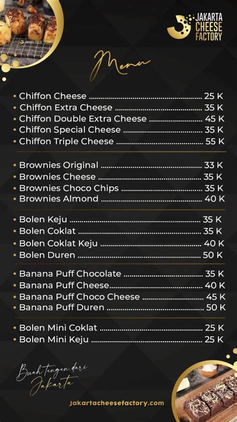 Cheese Factory Qatar Menu
