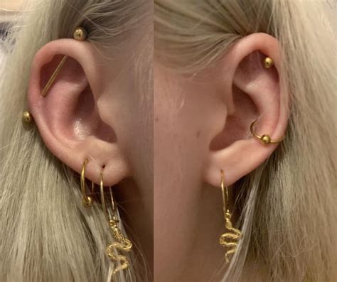 Cheese Grater Effect Piercing